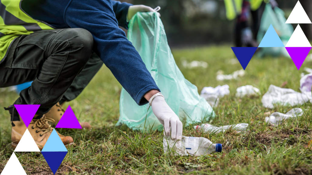 cleaning up open space